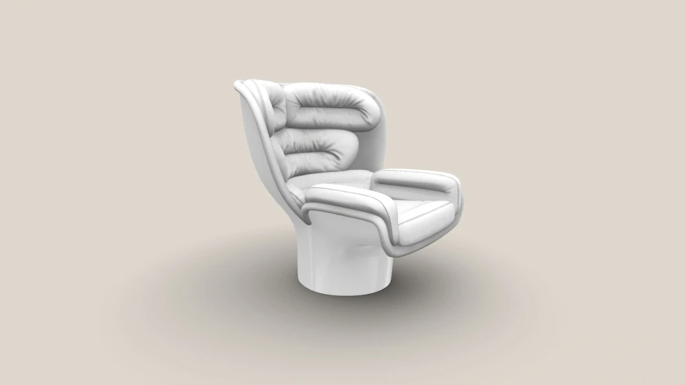 Elda Chair bílá/bílá kůže