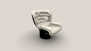 Elda Chair černá/béžová kůže