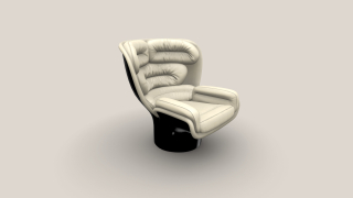 Elda Chair černá/slonová kost kůže
