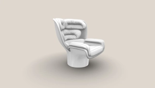 Elda Chair bílá/bílá kůže