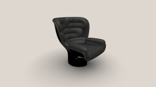 Elda Chair černá/černá kůže