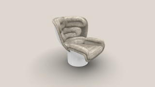Elda Chair bílá/béžová