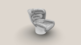 Elda Chair bílá/světle-šedá