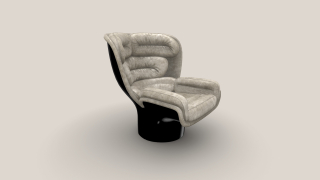Elda Chair černá/béžová