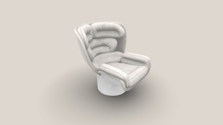 Elda Chair bílá/bílá broušená kůže